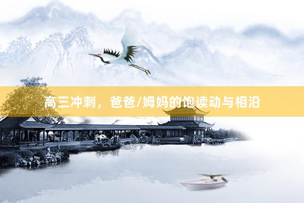 高三冲刺，爸爸/姆妈的饱读动与相沿